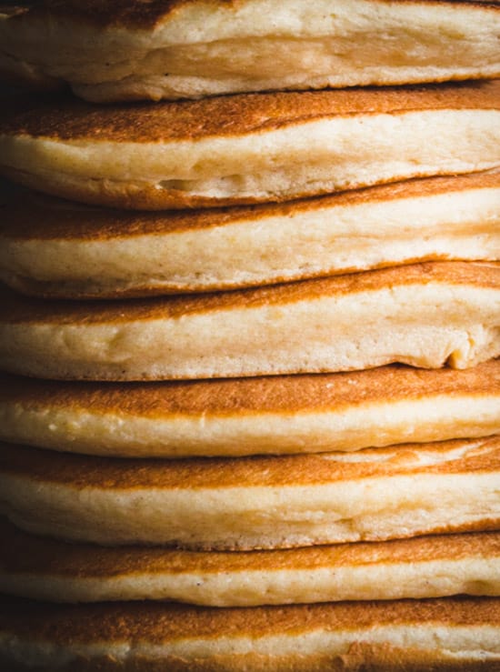 Zoom sur des pancakes moelleux