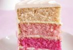Dégradé de couleurs du pink ombre cake