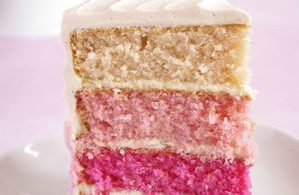 Dégradé de couleurs du pink ombre cake
