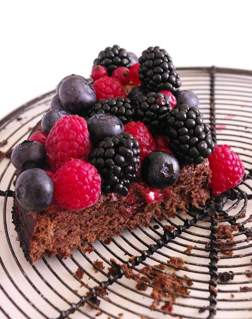 Gateau Fondant Chocolat Fruits Rouges Et Noirs I Love Cakes