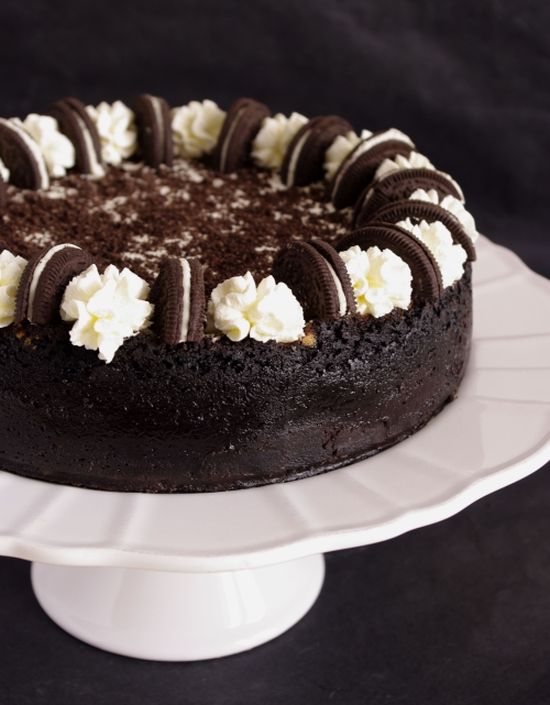 Cheesecake chocolat vanille avec des Oreos