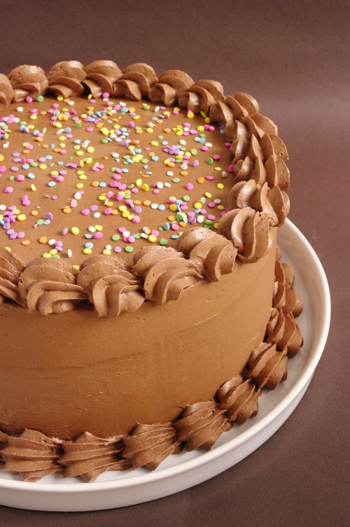 Gâteau d'anniversaire chocolat noisettes