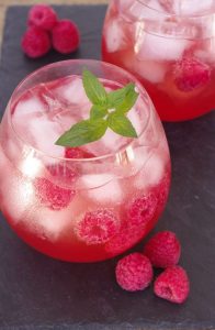 Cocktail framboise litchi