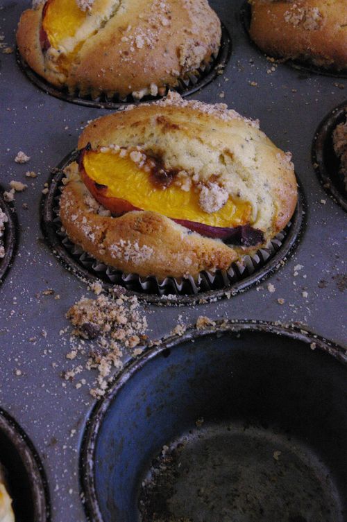 Crumble croustillant sur des muffins
