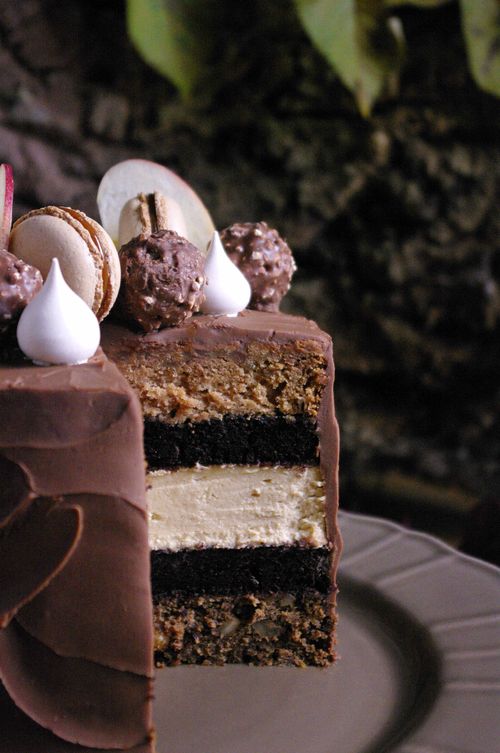 Layer Cake aux noisettes et chocolat - Recette Companion