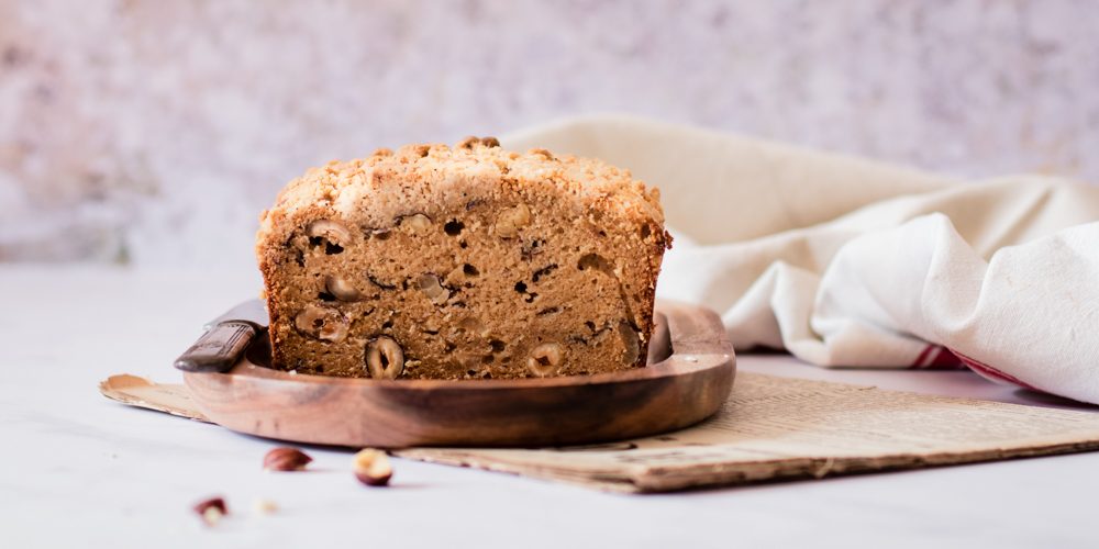 Cake noisette et crumble