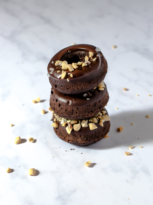 Donuts chocolat cacahuètes sans friture