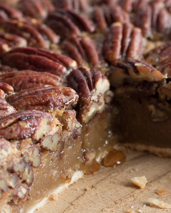 L'intérieur de la tarte aux noix de pécan, bourbon et vanille | I Love Cakes